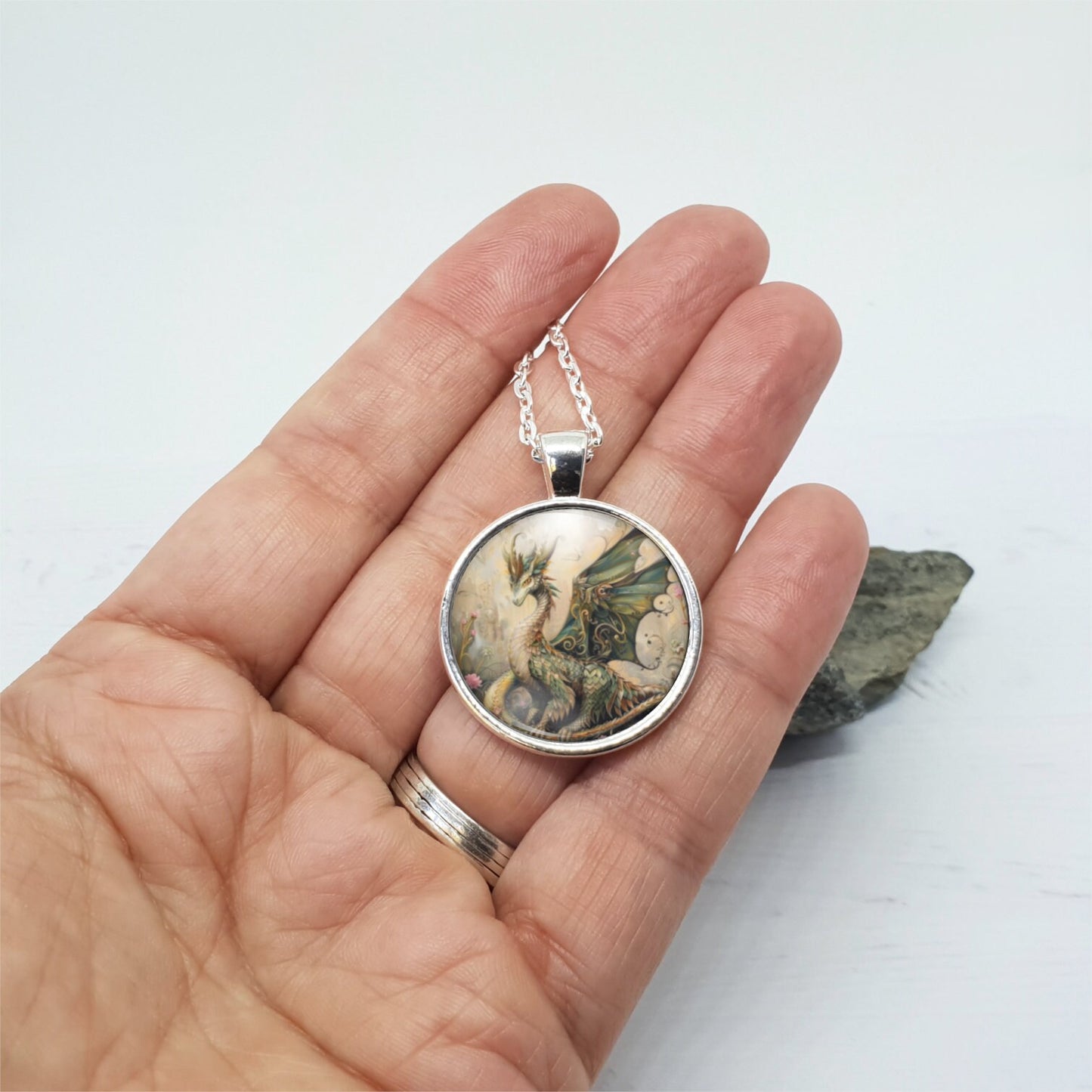 Dragon Necklace, Fantasy Lover Jewelry