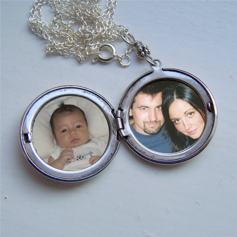 Locket, Altered Art Locket, Butterfly Jewelry, Butterfly Pendant, Photo Locket