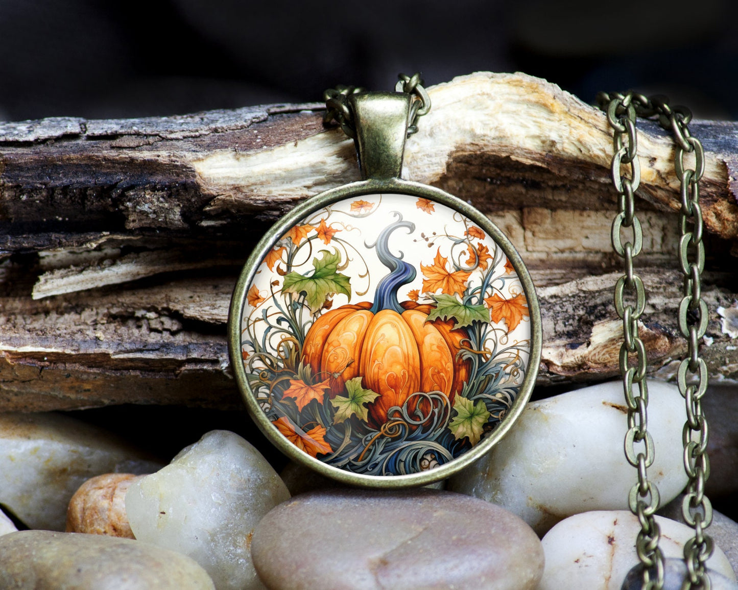 Halloween Pumpkin Necklace