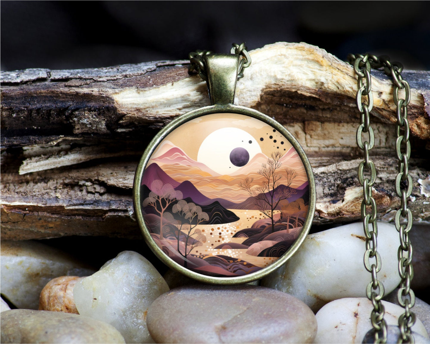 Mountain Necklace, Nature Lover Gift, Wanderlust Jewelry