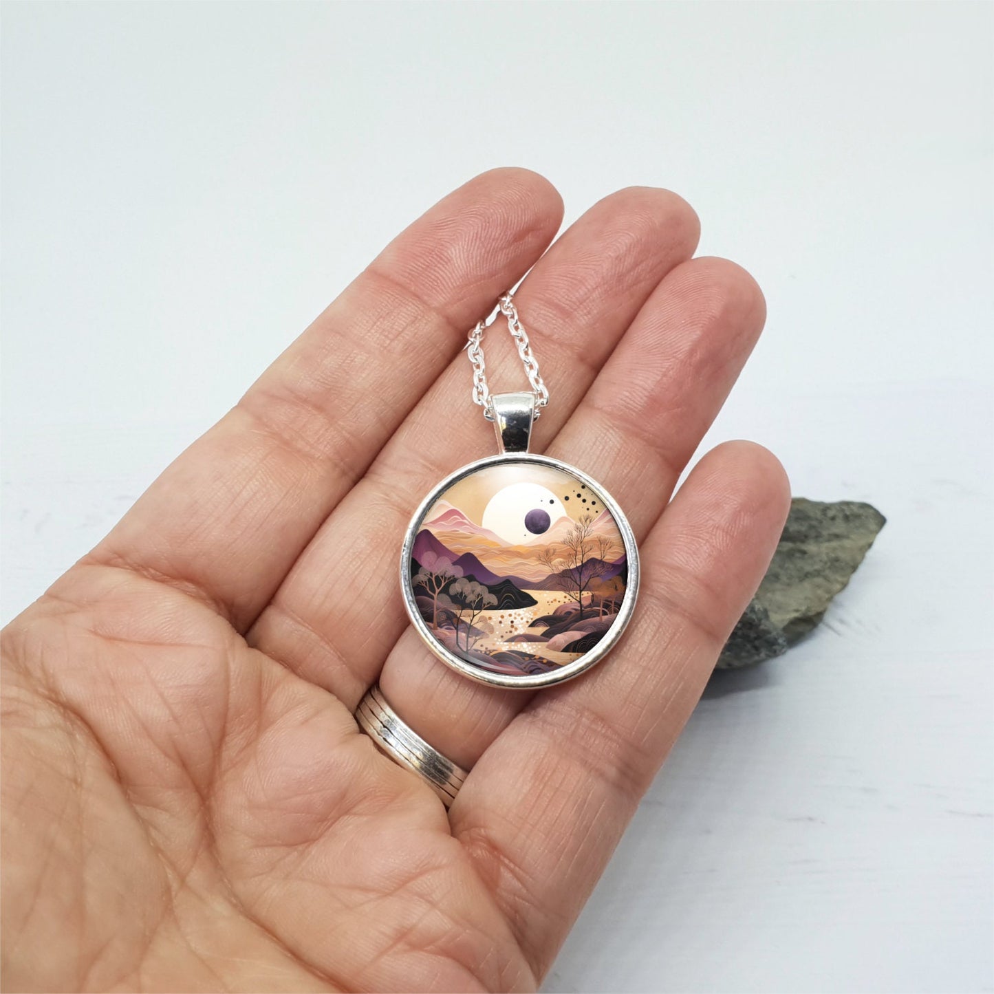 Mountain Necklace, Nature Lover Gift, Wanderlust Jewelry