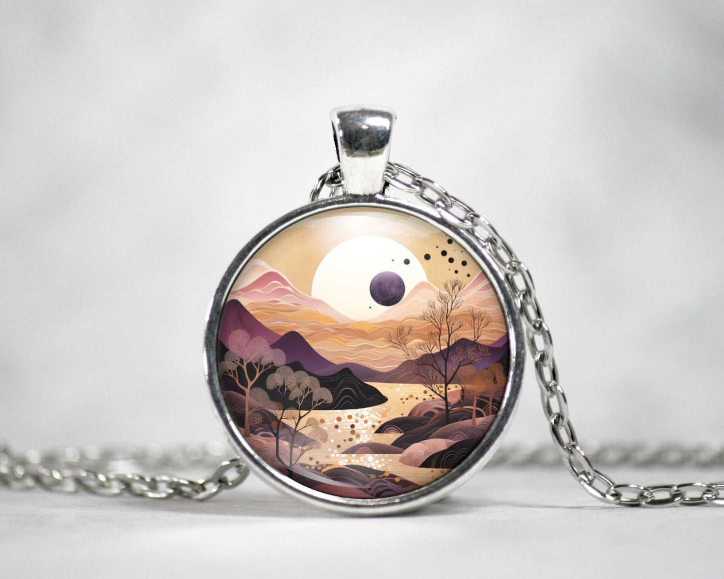 Mountain Necklace, Nature Lover Gift, Wanderlust Jewelry