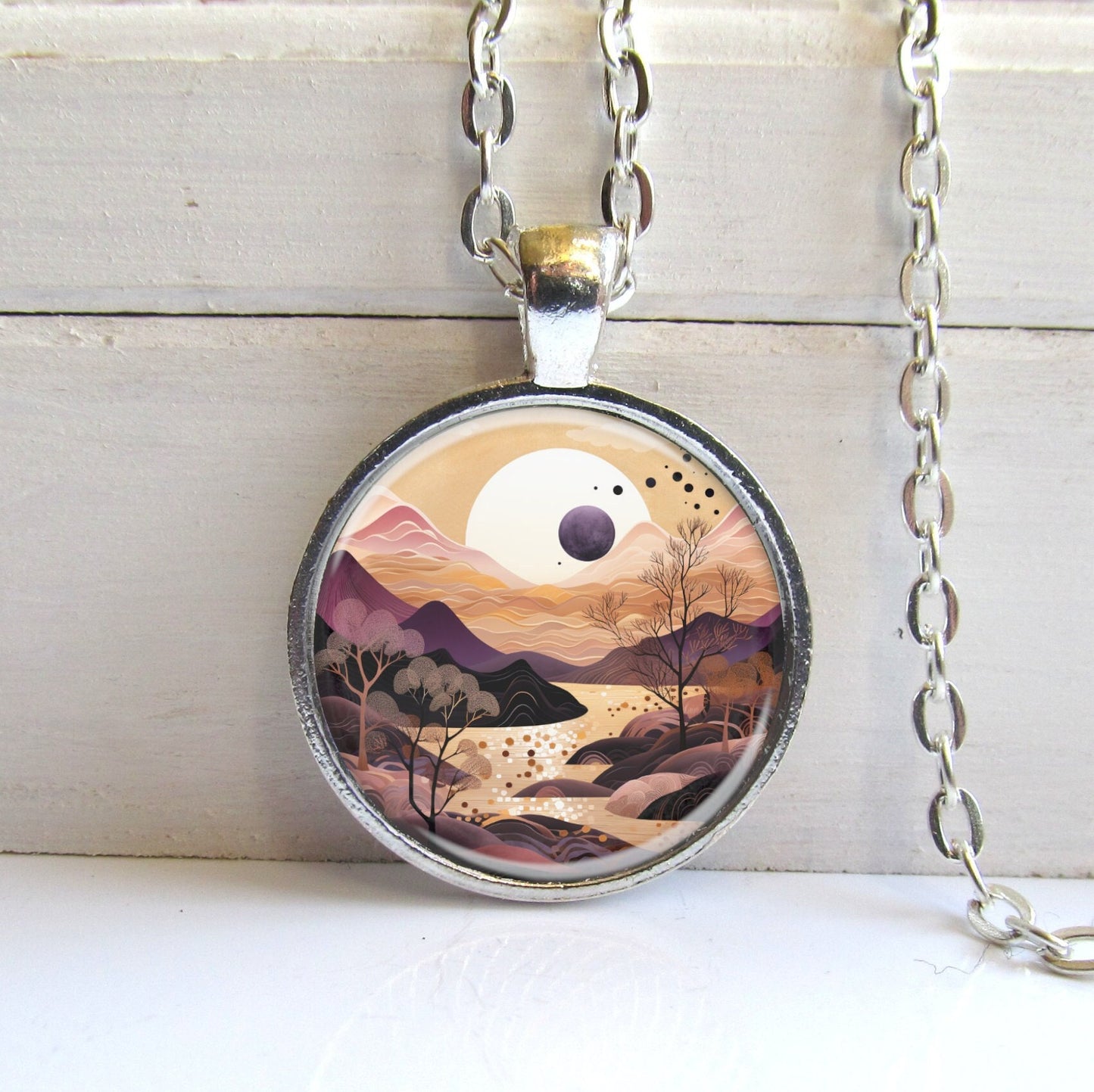 Mountain Necklace, Nature Lover Gift, Wanderlust Jewelry
