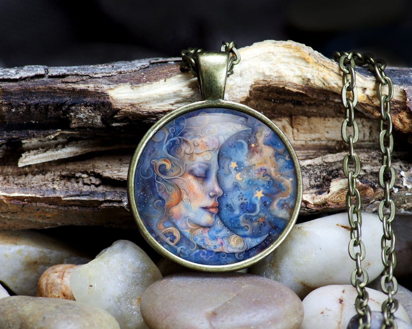 Celestial Crescent Moon Necklace