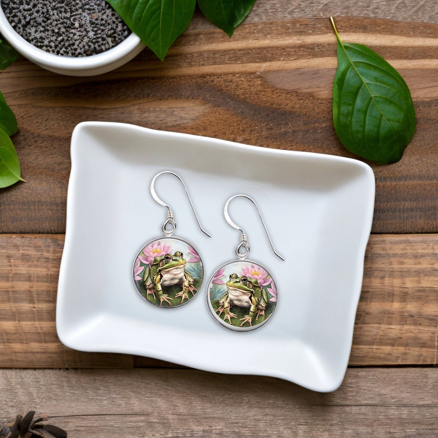 Frog Earrings, Frog Lovers Gift, Cute Frog Jewelry