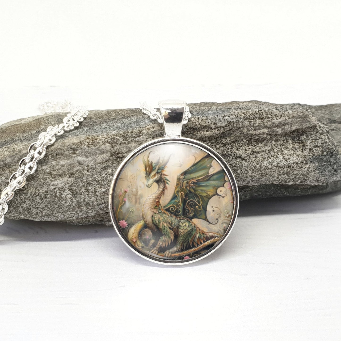 Dragon Necklace, Fantasy Lover Jewelry