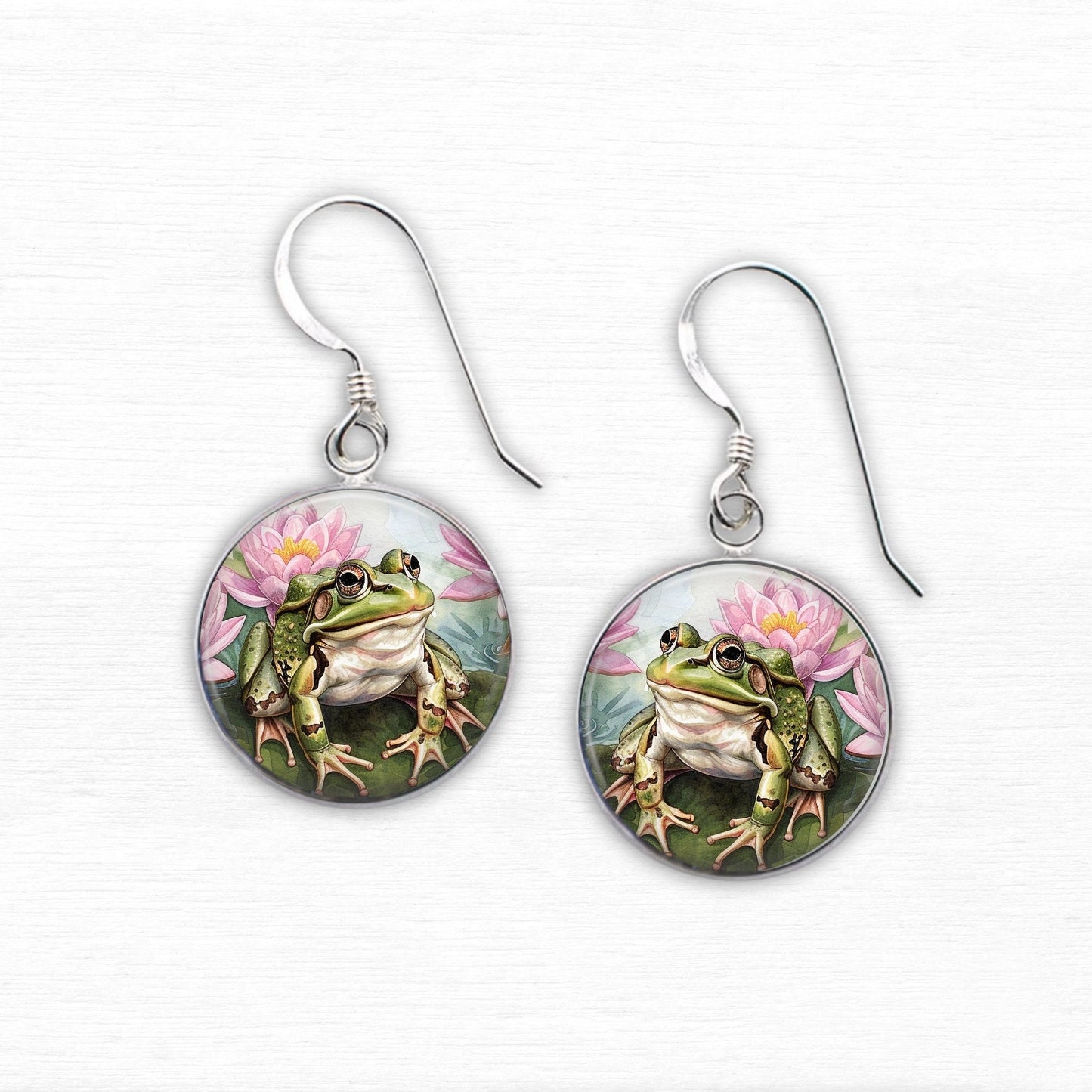 Frog Earrings, Frog Lovers Gift, Cute Frog Jewelry