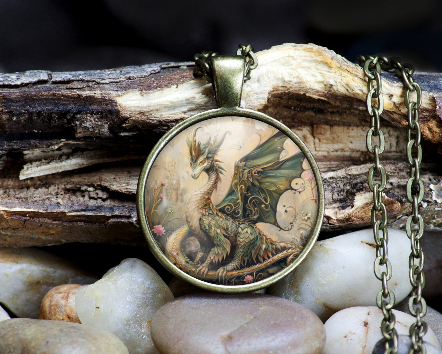 Dragon Necklace, Fantasy Lover Jewelry